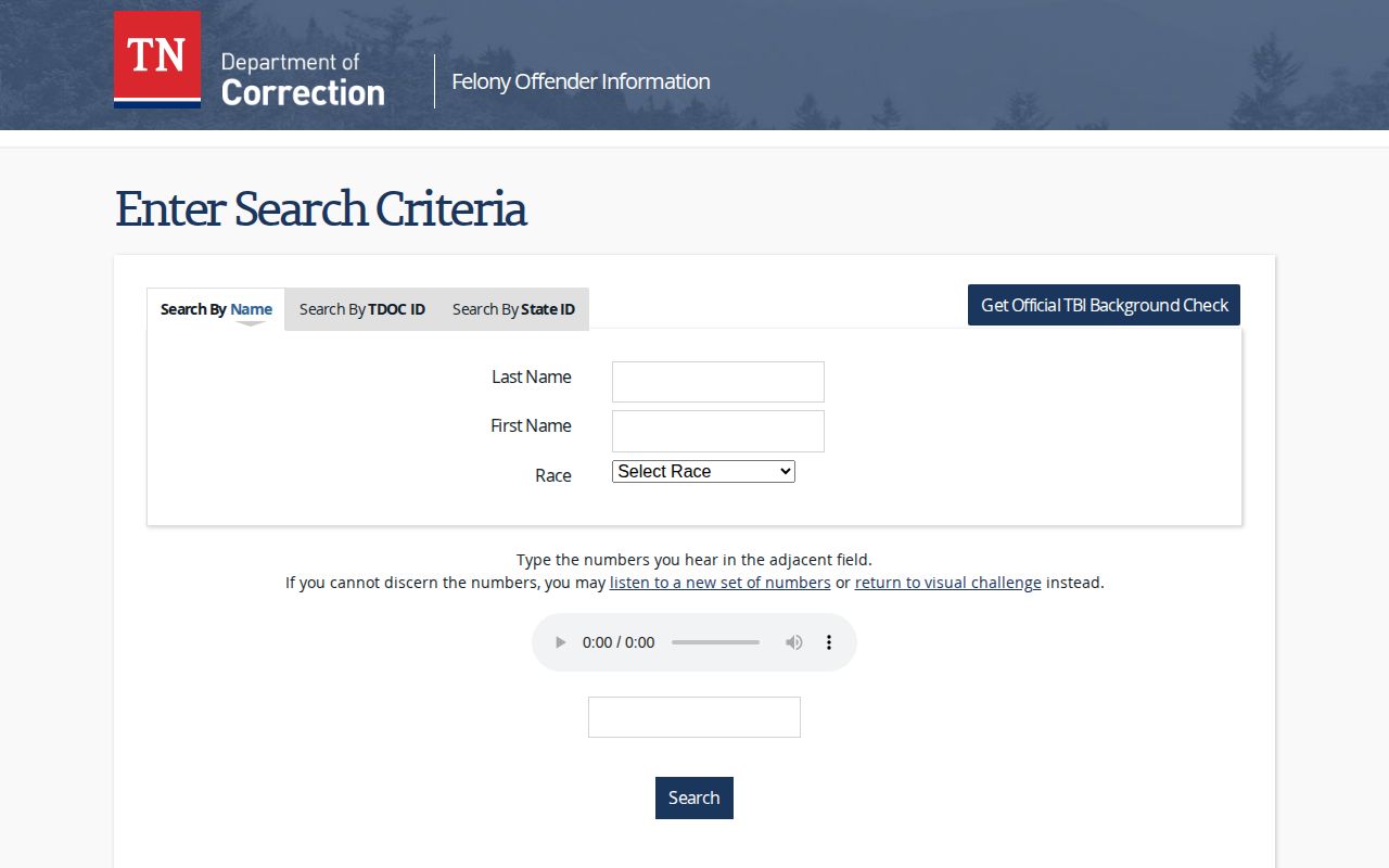Macon County Tennessee TDOC offender record search